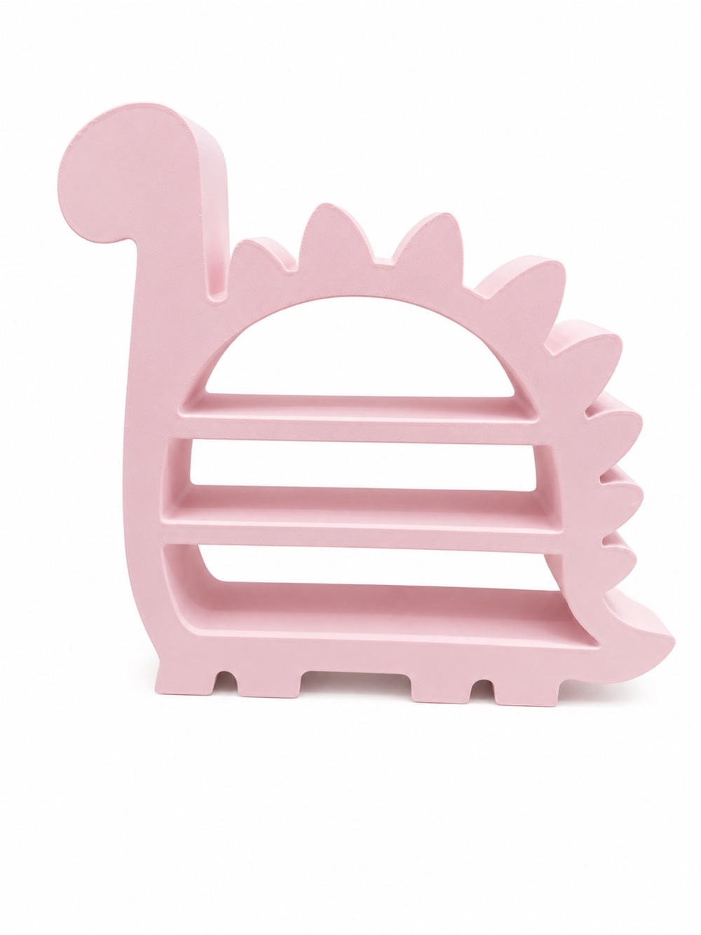 Pink Dinosaur Shelf Organizer - Decorative Kids Storage